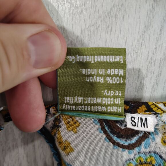 Urban Nomad Long Sleeve Keyhole Back Women's Blouse Sheer S/M - Picture 6 of 8